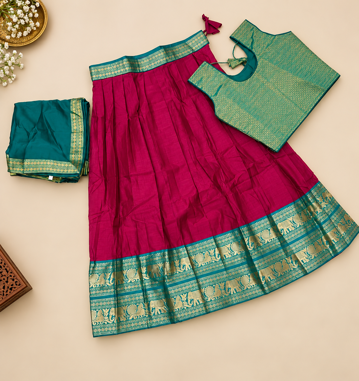 KIDS  NARYANPET LEHENGA