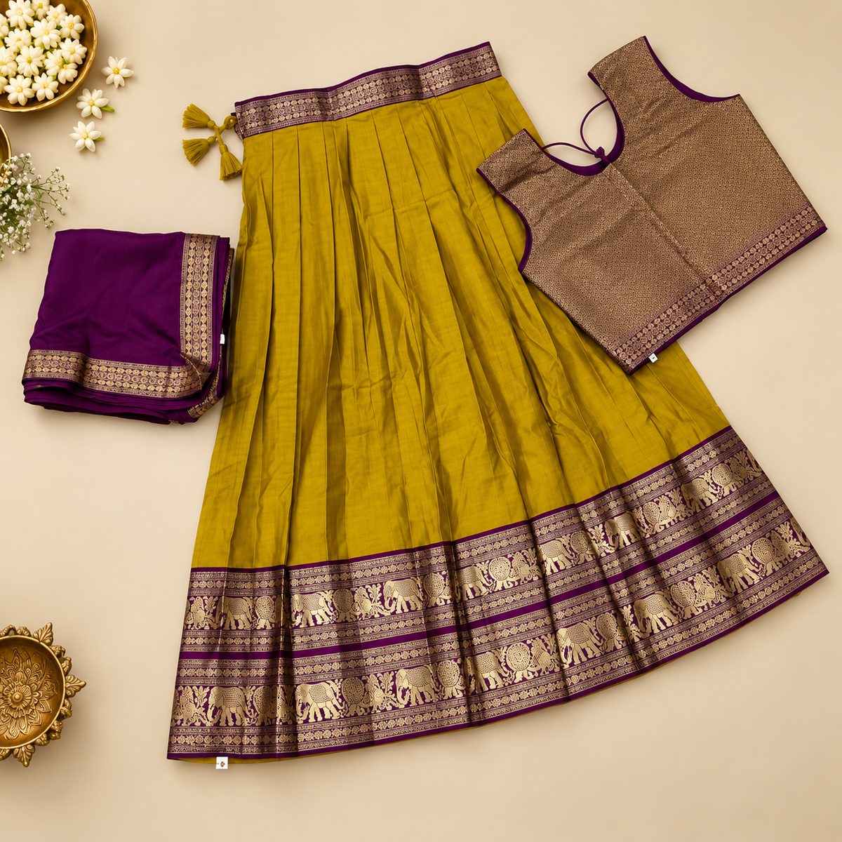 KIDS  NARYANPET LEHENGA