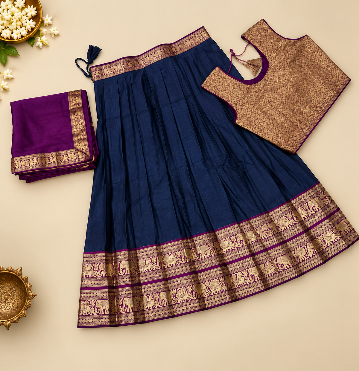 KIDS  NARYANPET LEHENGA