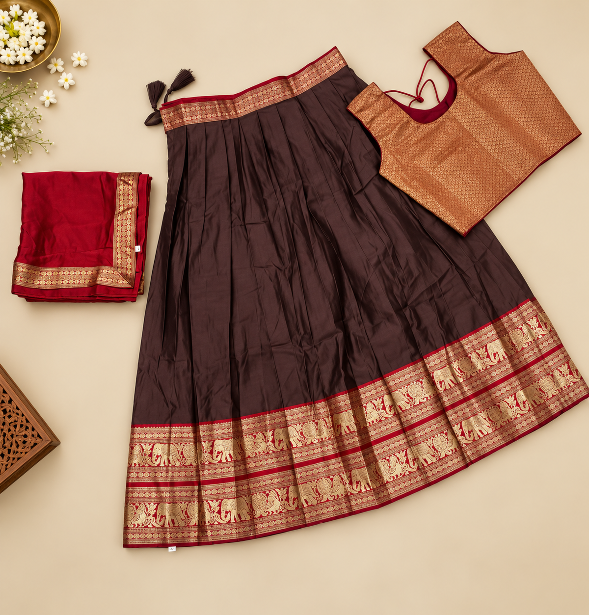 KIDS  NARYANPET LEHENGA