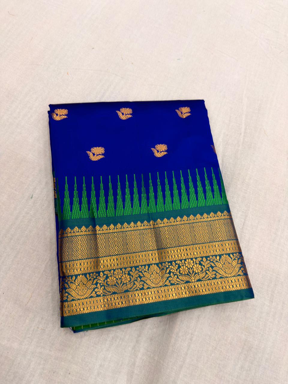 Semi Venkatagiri Handloom Pattu(Design 03)