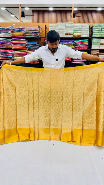 WEAVING MISTAKE GOLD SAREES