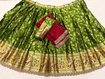 Vintage katan lehenga