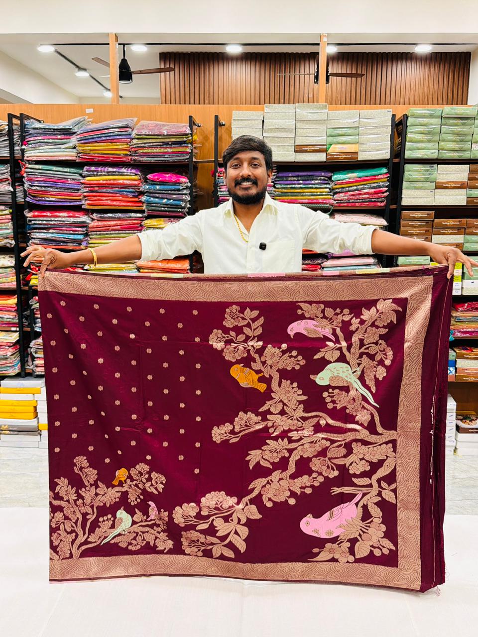 BANARASI ART TUSSER FIGURE THEME CONCEPT