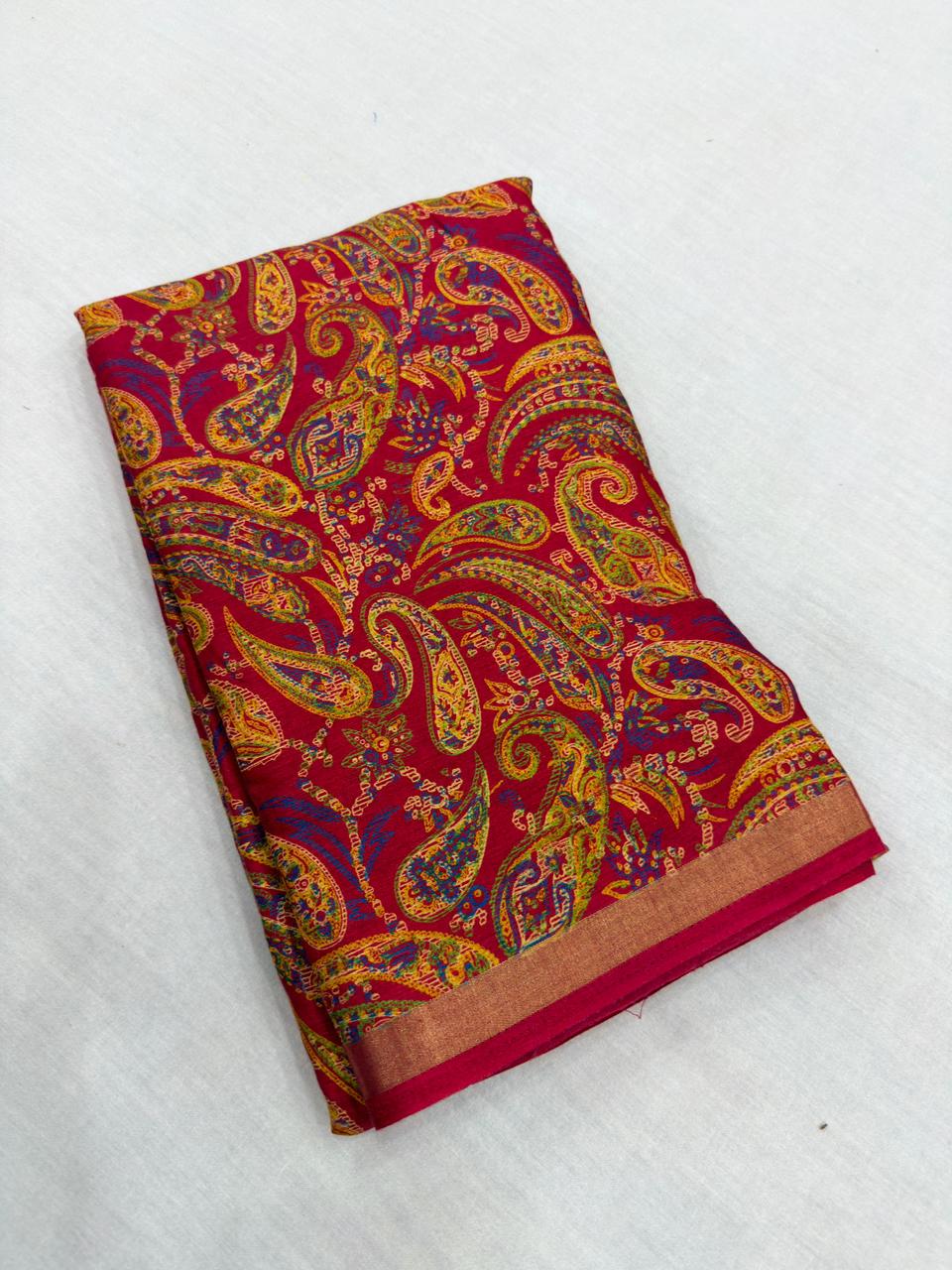 AJARAKH NYLON SAREES BLOCK PRINT COLLECTION