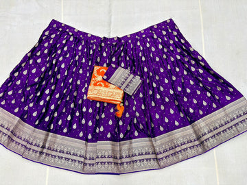 MASHRU SATIN LEHANGA