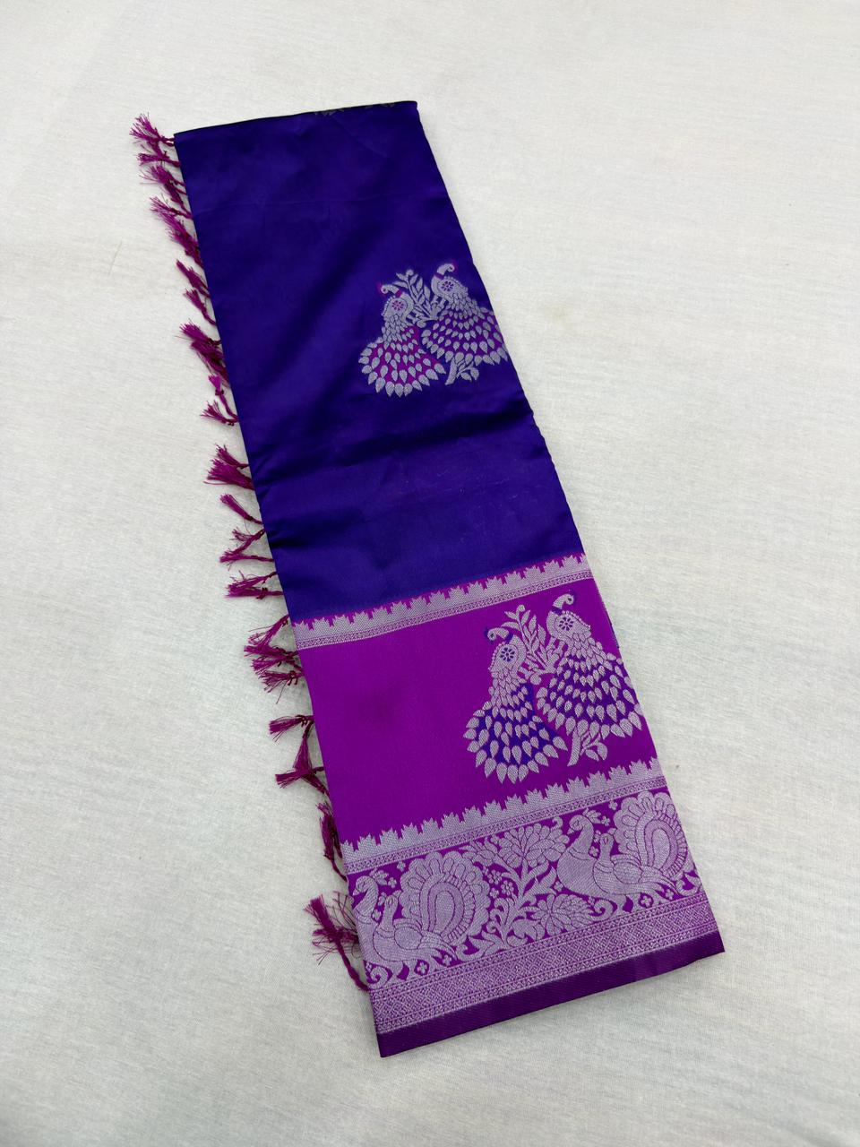 KOLAVERI PEACOCK SILK