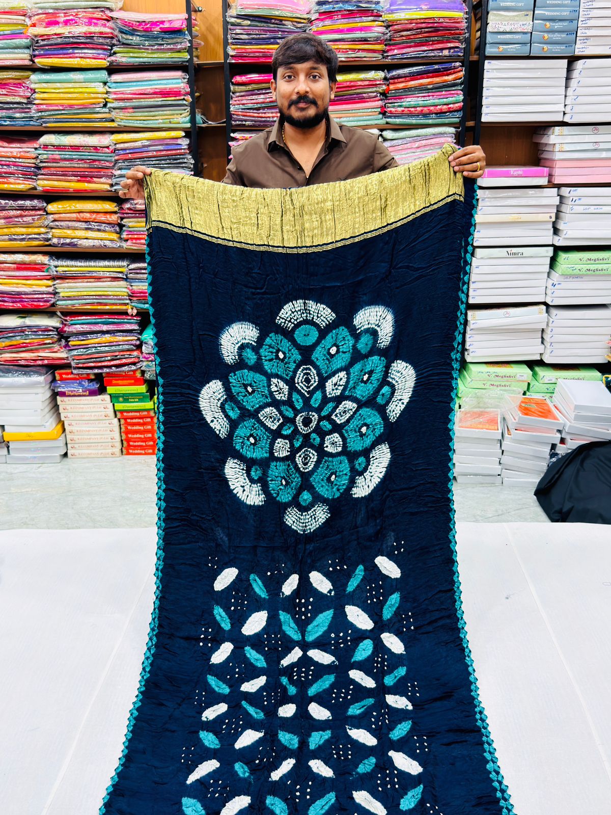 PURE MODAL SILK BHANDEJ