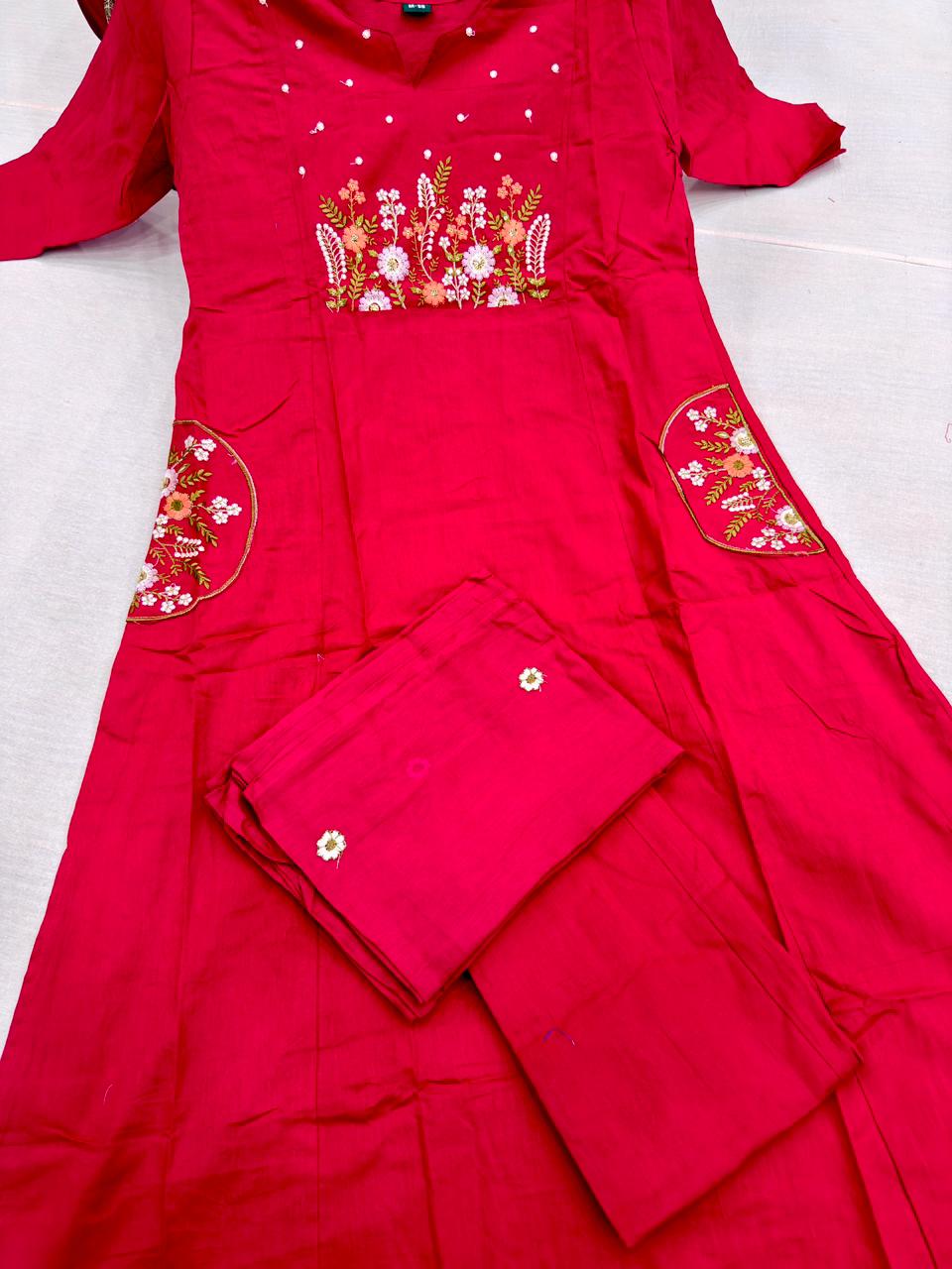EMBROIDERY 3PC COTTON