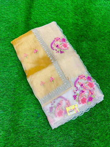 GOLDEN TISSUE EMBROIDERY