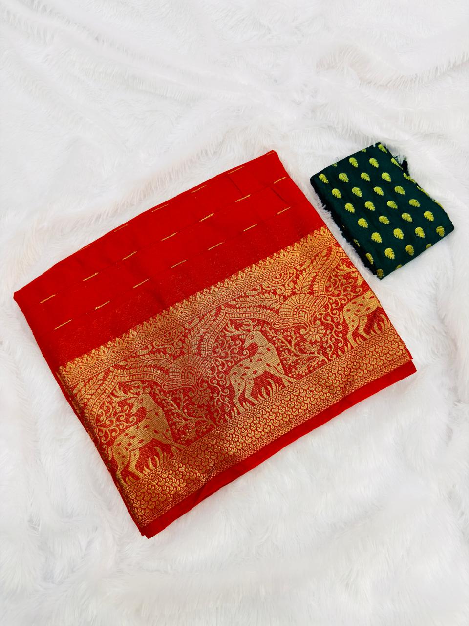 BANARASI RED GEORGETTE