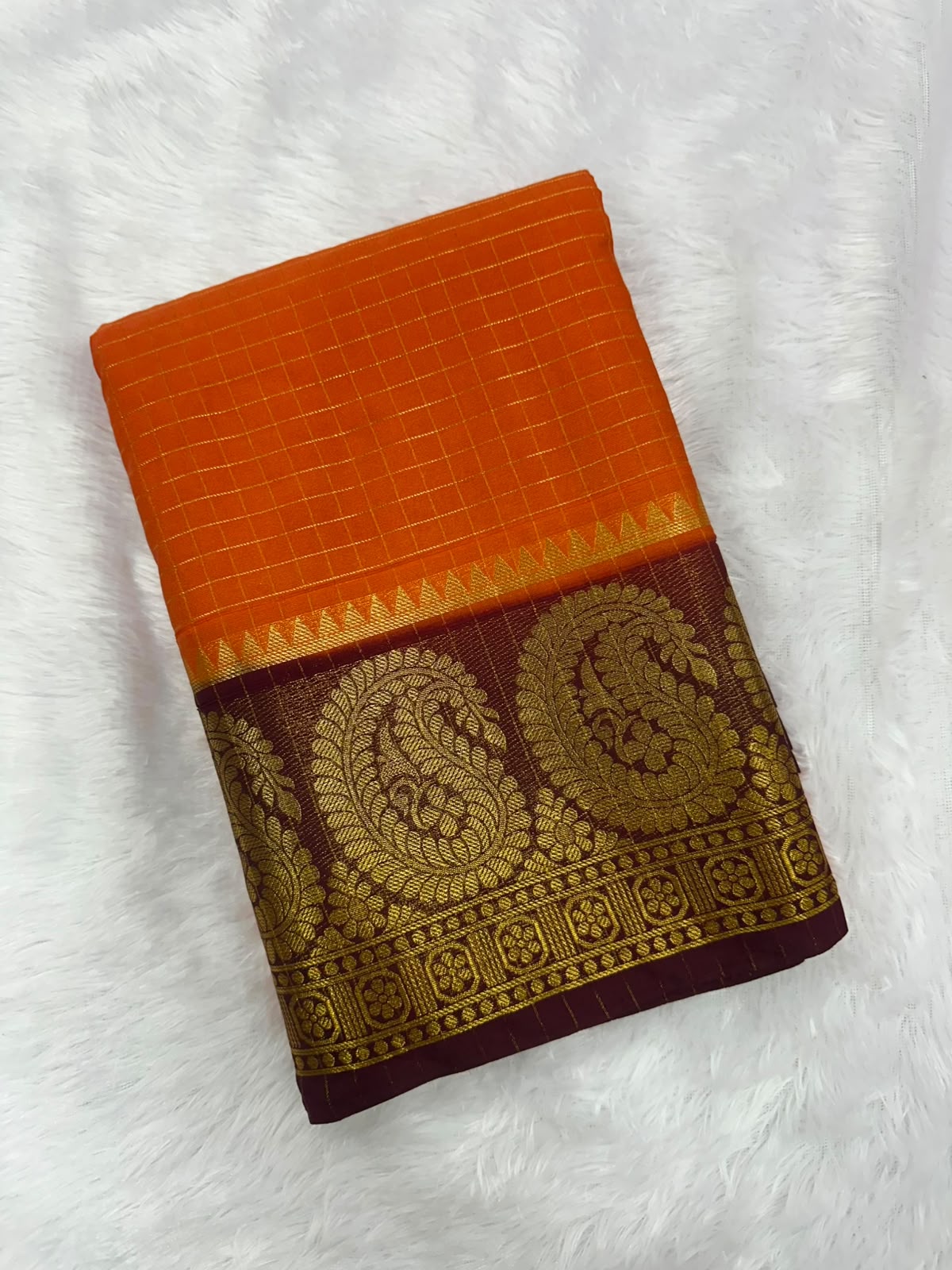 MYSORU CREPE SILK MANGO BORDER