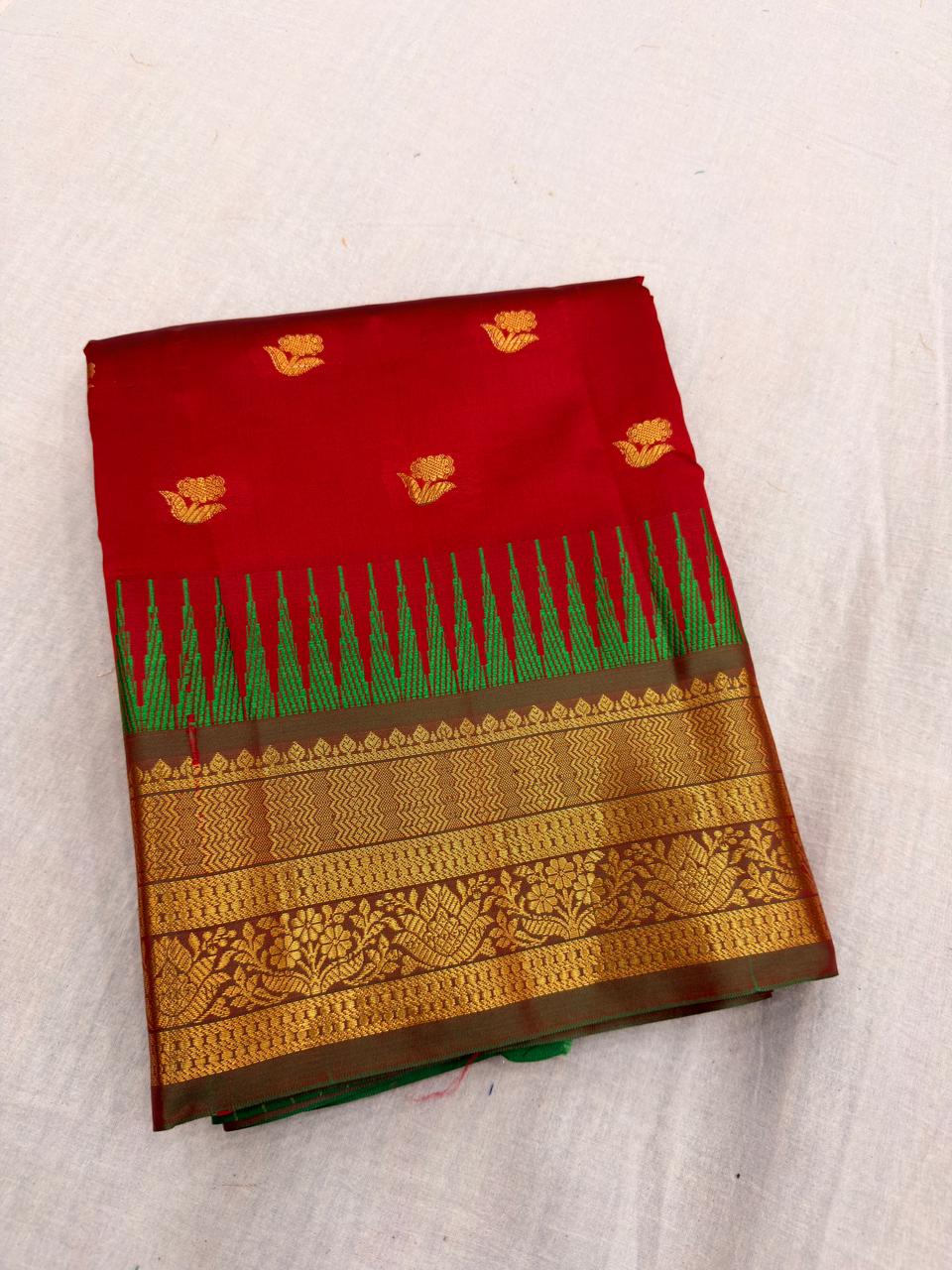Semi Venkatagiri Handloom Pattu(Design 03)