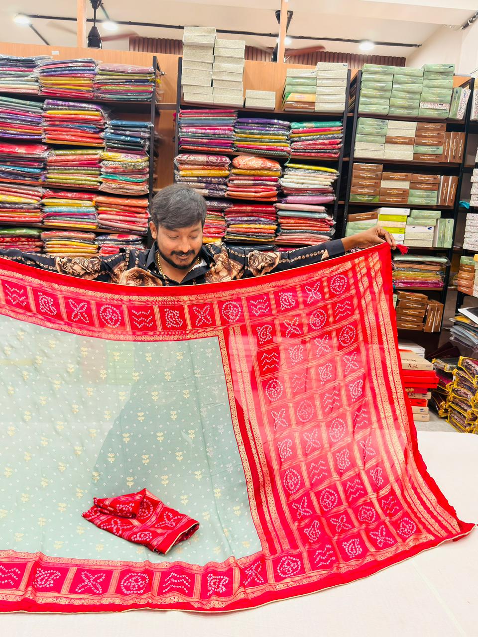 BHANDEJ MARSHMELLOW GEORGETTE