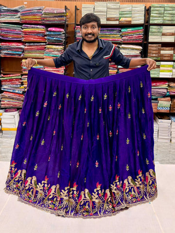 Embroidery space silk LEHANGA