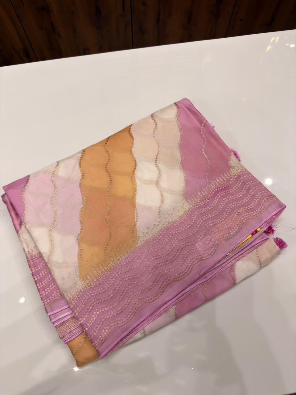 Premium Banarasi satin MASHRU