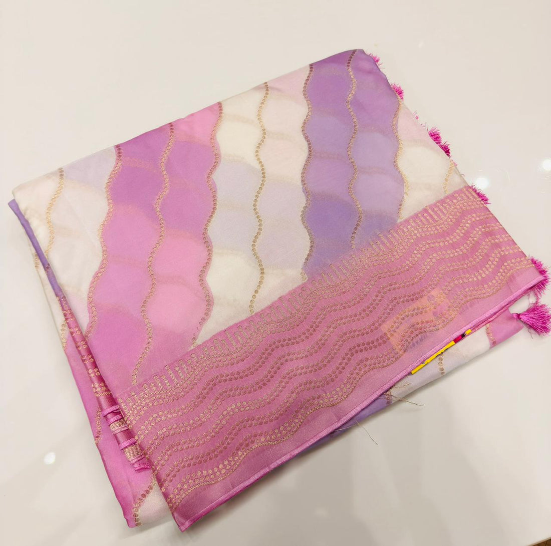 Premium Banarasi satin MASHRU
