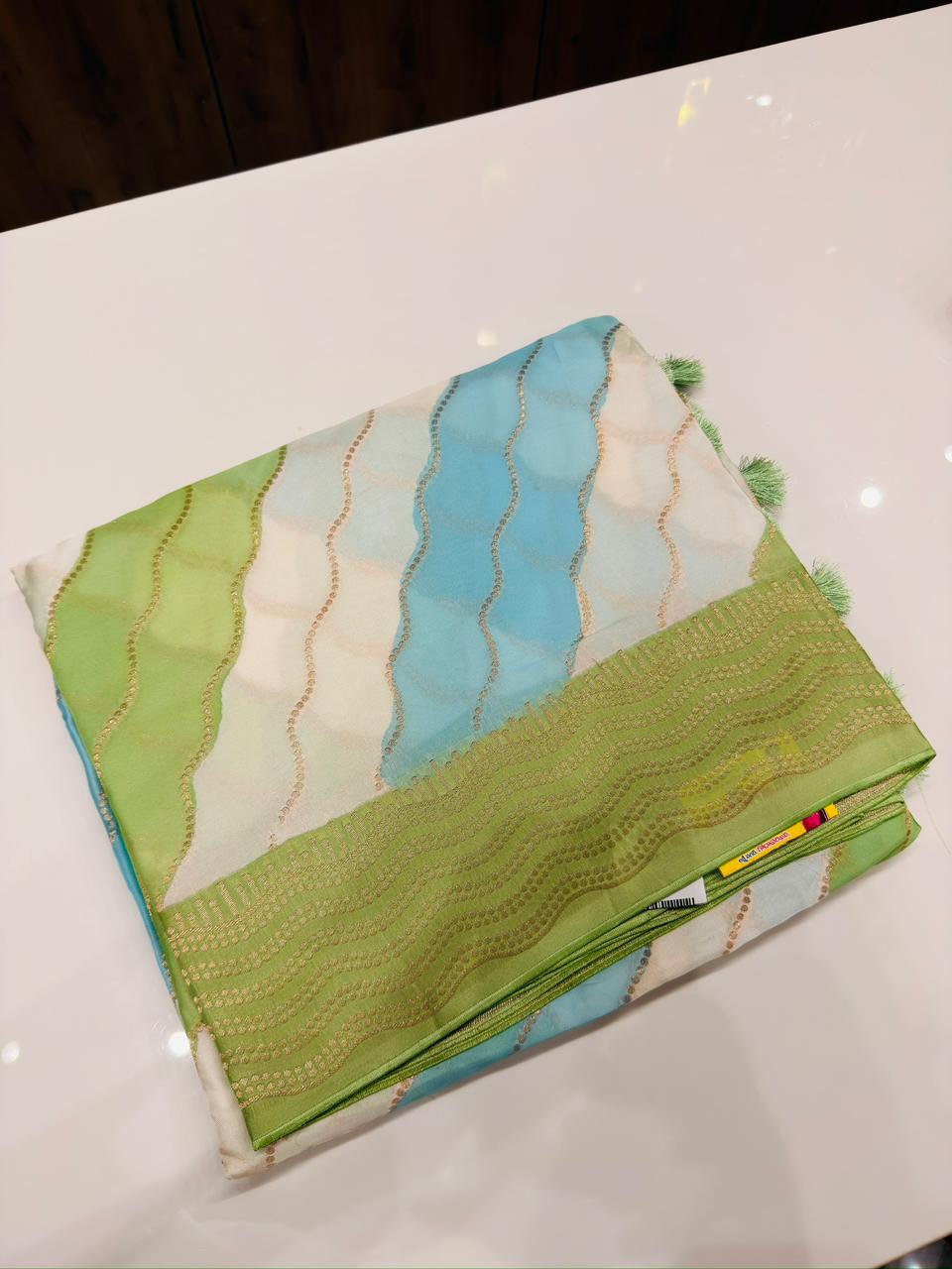Premium Banarasi satin MASHRU