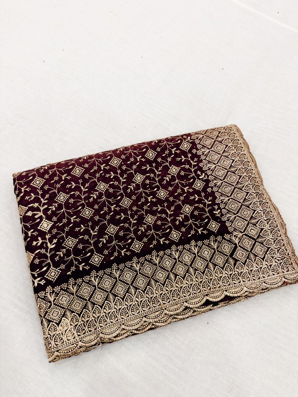 CHICKENKARI WORK SAREES