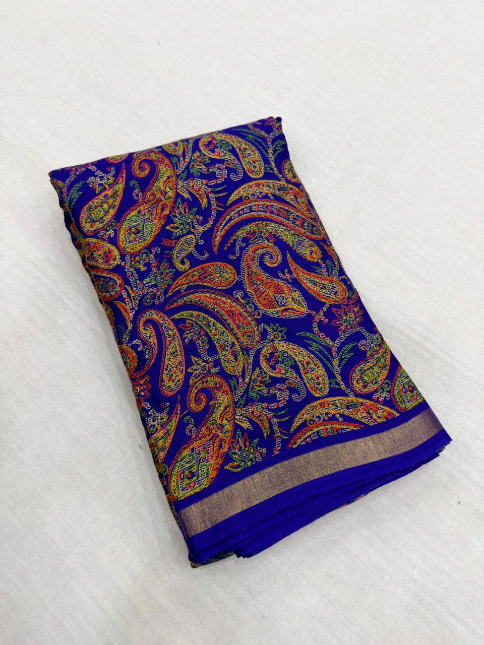 AJARAKH NYLON SAREES BLOCK PRINT COLLECTION