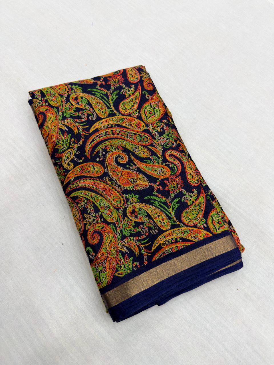 AJARAKH NYLON SAREES BLOCK PRINT COLLECTION