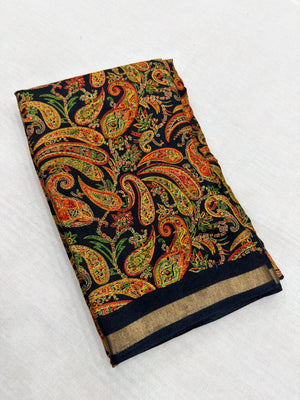 AJARAKH NYLON SAREES BLOCK PRINT COLLECTION