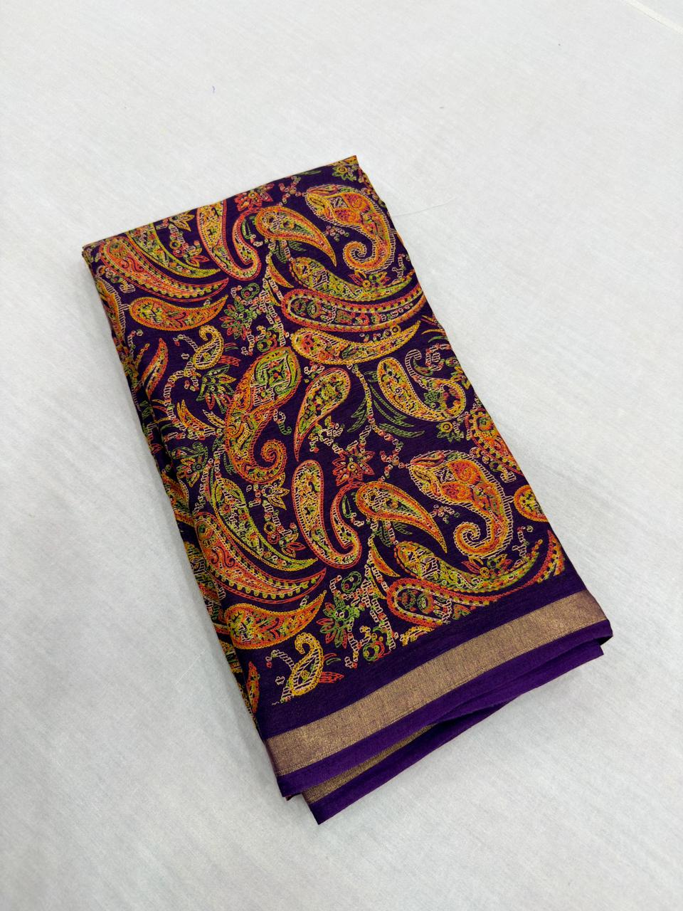 AJARAKH NYLON SAREES BLOCK PRINT COLLECTION