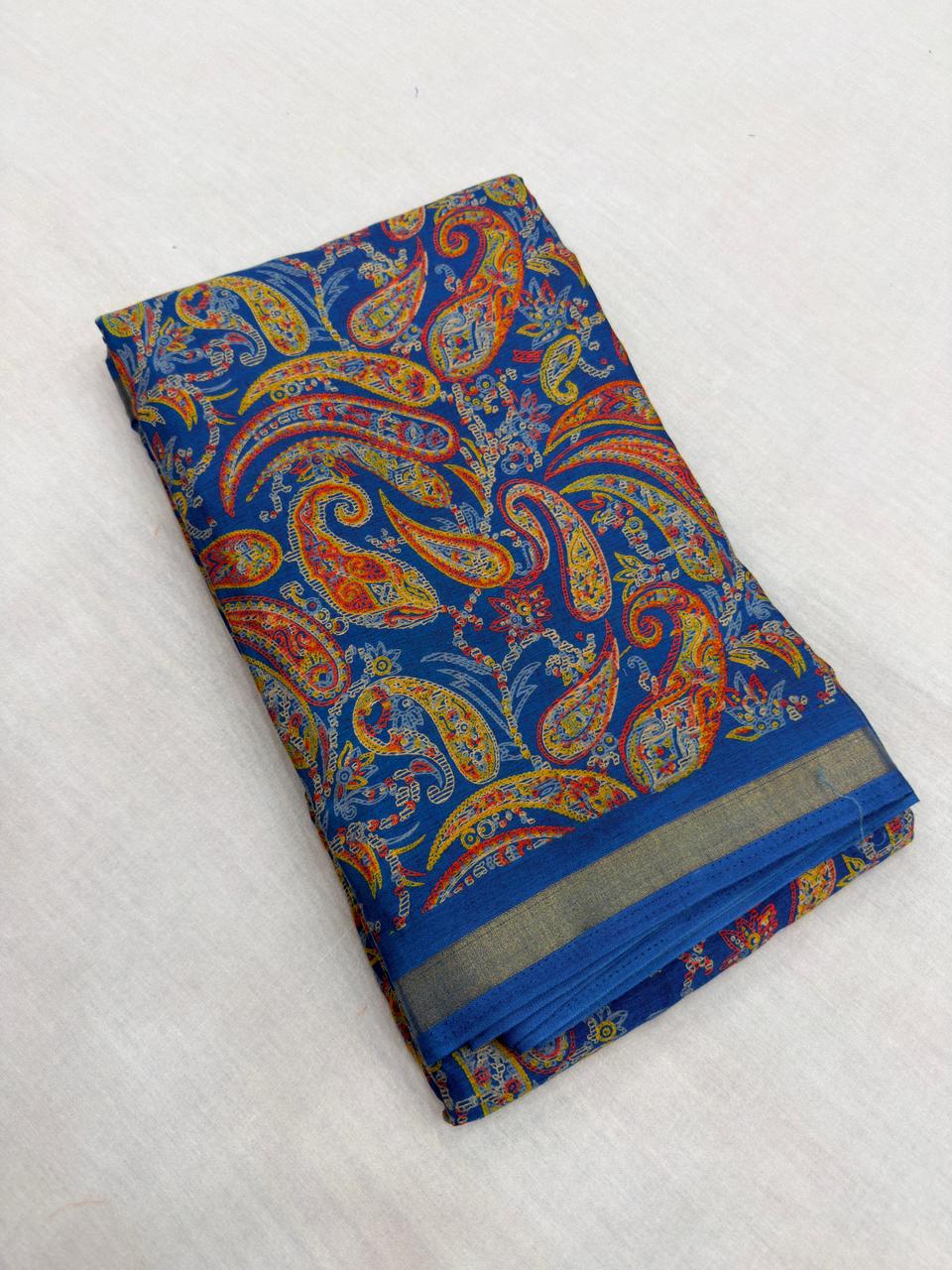 AJARAKH NYLON SAREES BLOCK PRINT COLLECTION