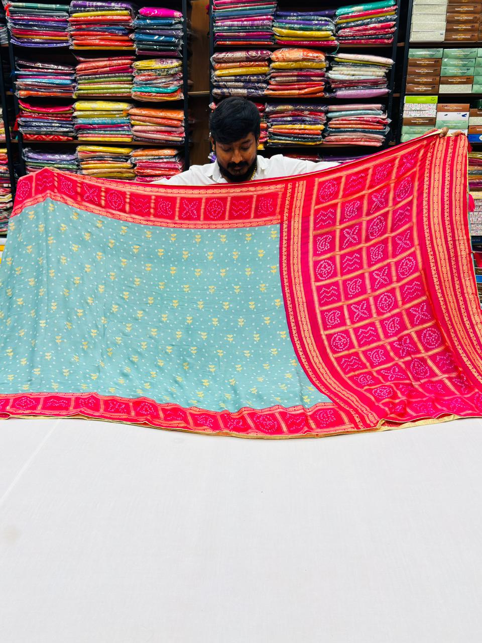 BHANDEJ MARSHMALLOW GEORGETTE