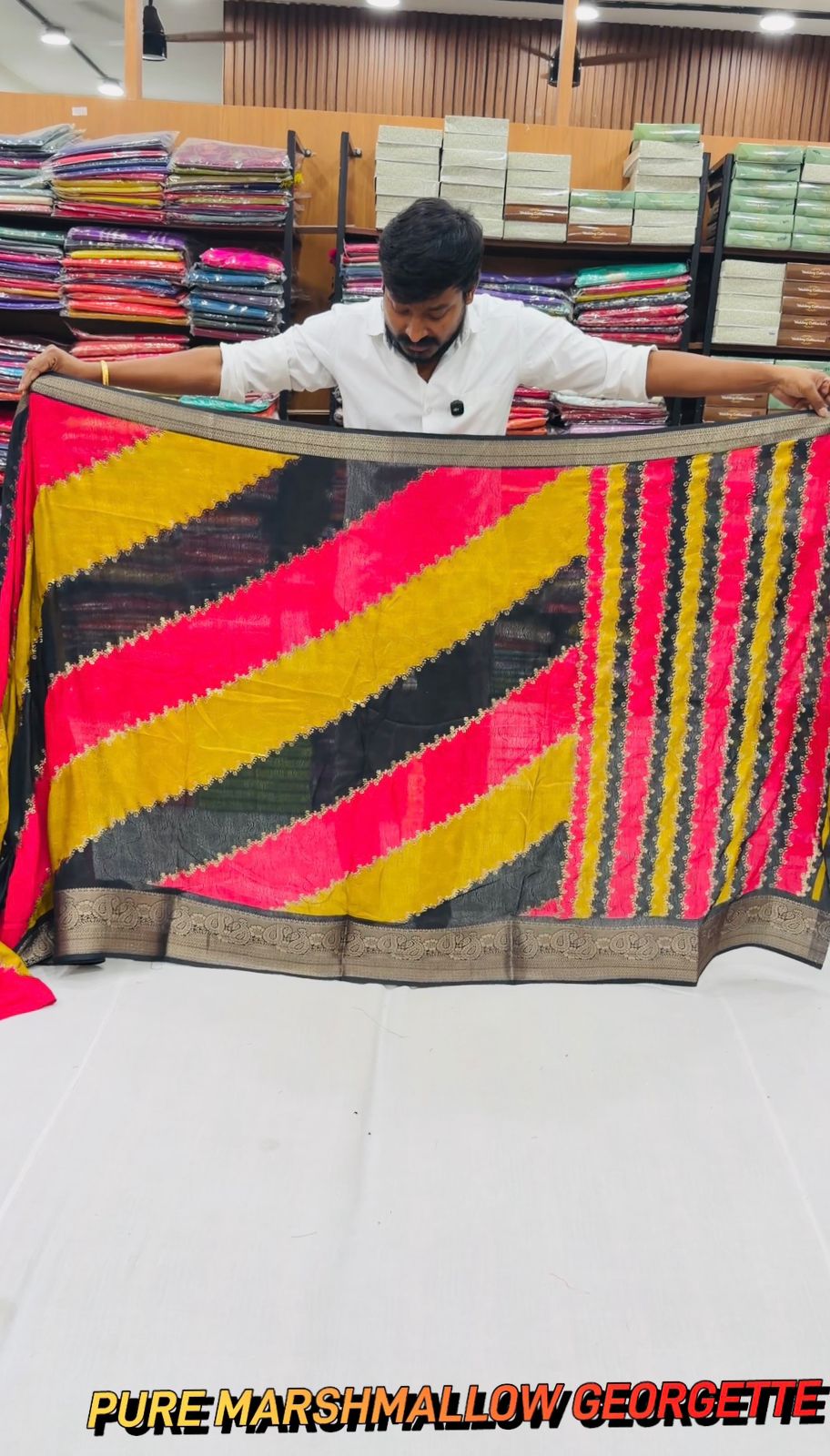 PURE MARSHMALLOW GEORGETTE   RUNGKAT DESIGN