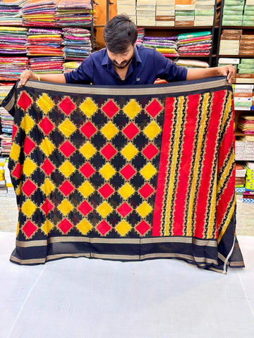 DAIMOND GEORGETTE GAP BORDER SARESS