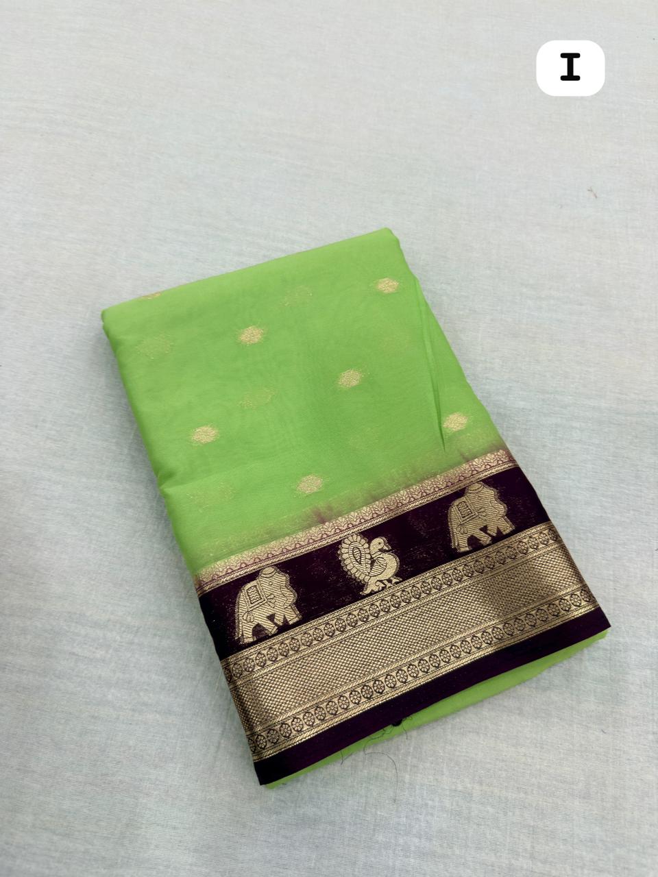 MYSORE CREPE GADWAL SILK