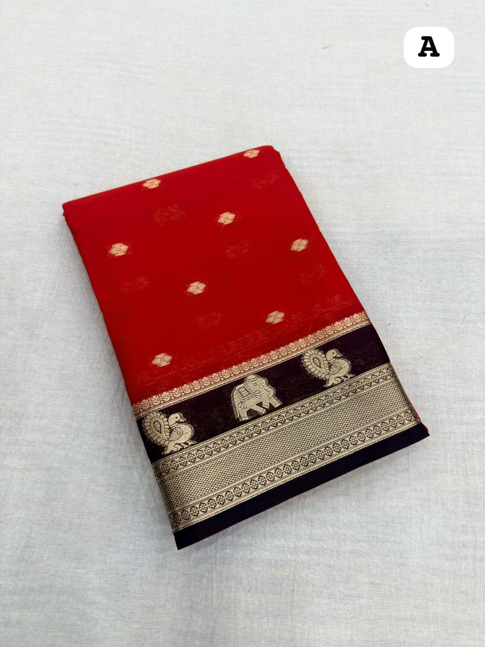 MYSORE CREPE GADWAL SILK