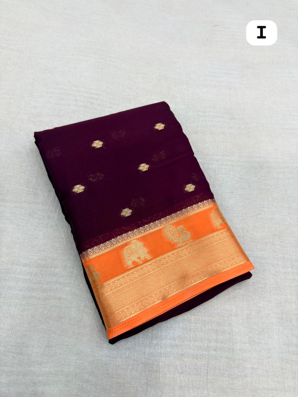 MYSORE CREPE GADWAL SILK