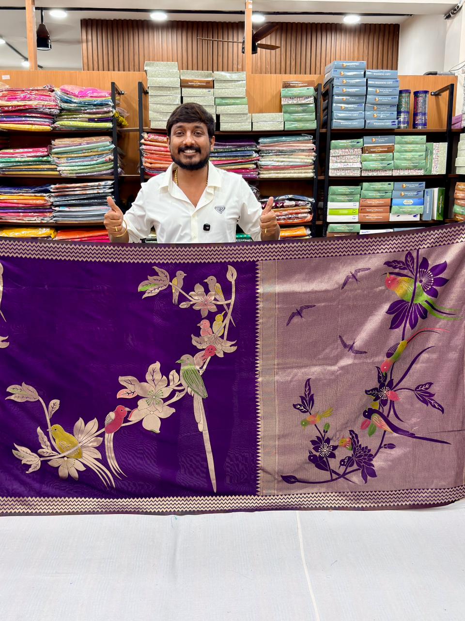 BANARASI PARROT GEORGETTE