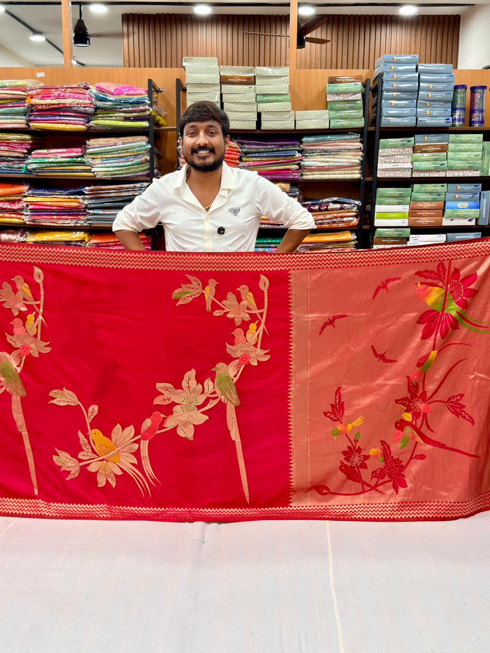 BANARASI PARROT GEORGETTE