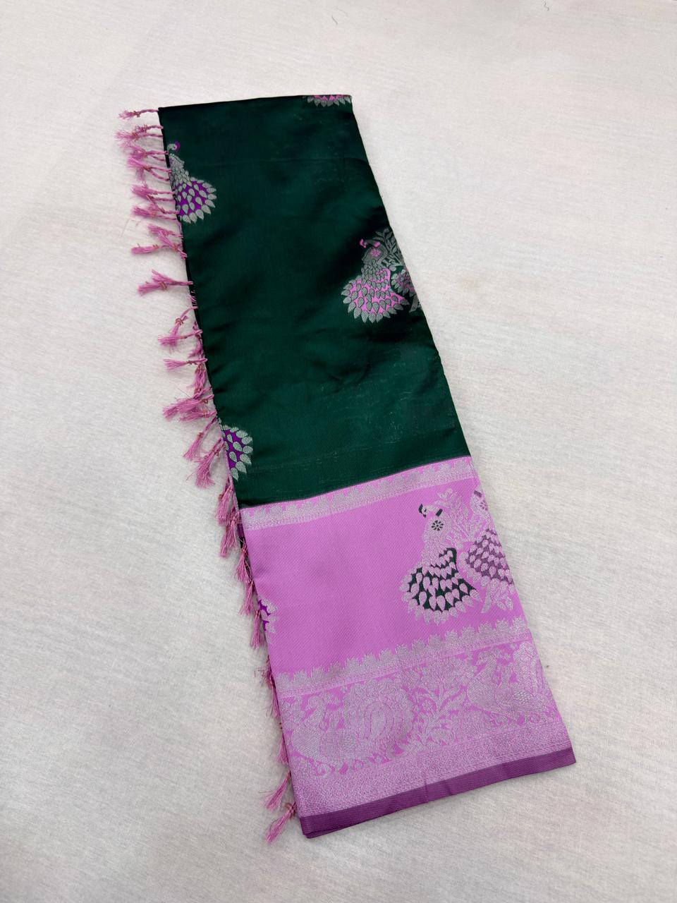 KOLAVERI PEACOCK SILK