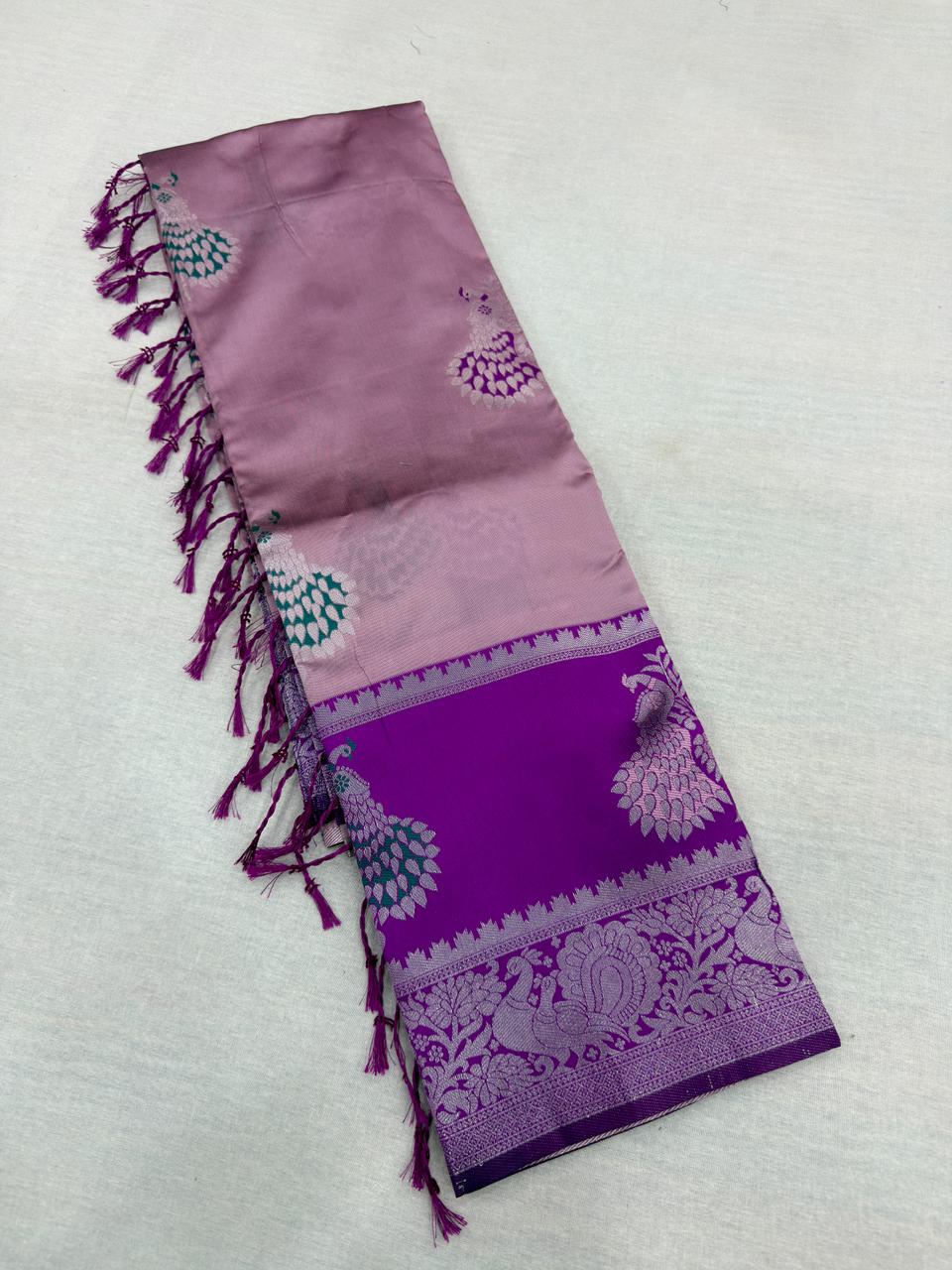 KOLAVERI PEACOCK SILK