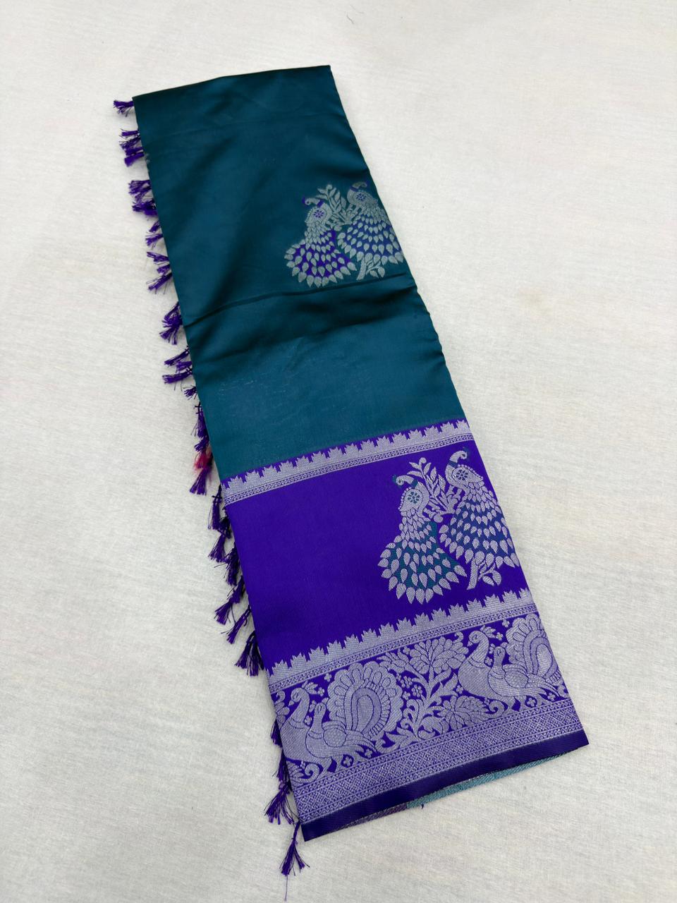 KOLAVERI PEACOCK SILK
