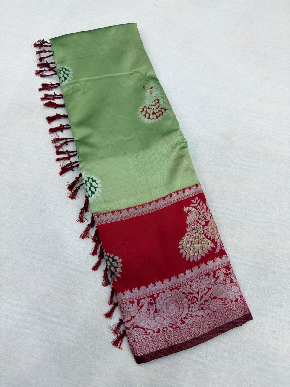 KOLAVERI PEACOCK SILK