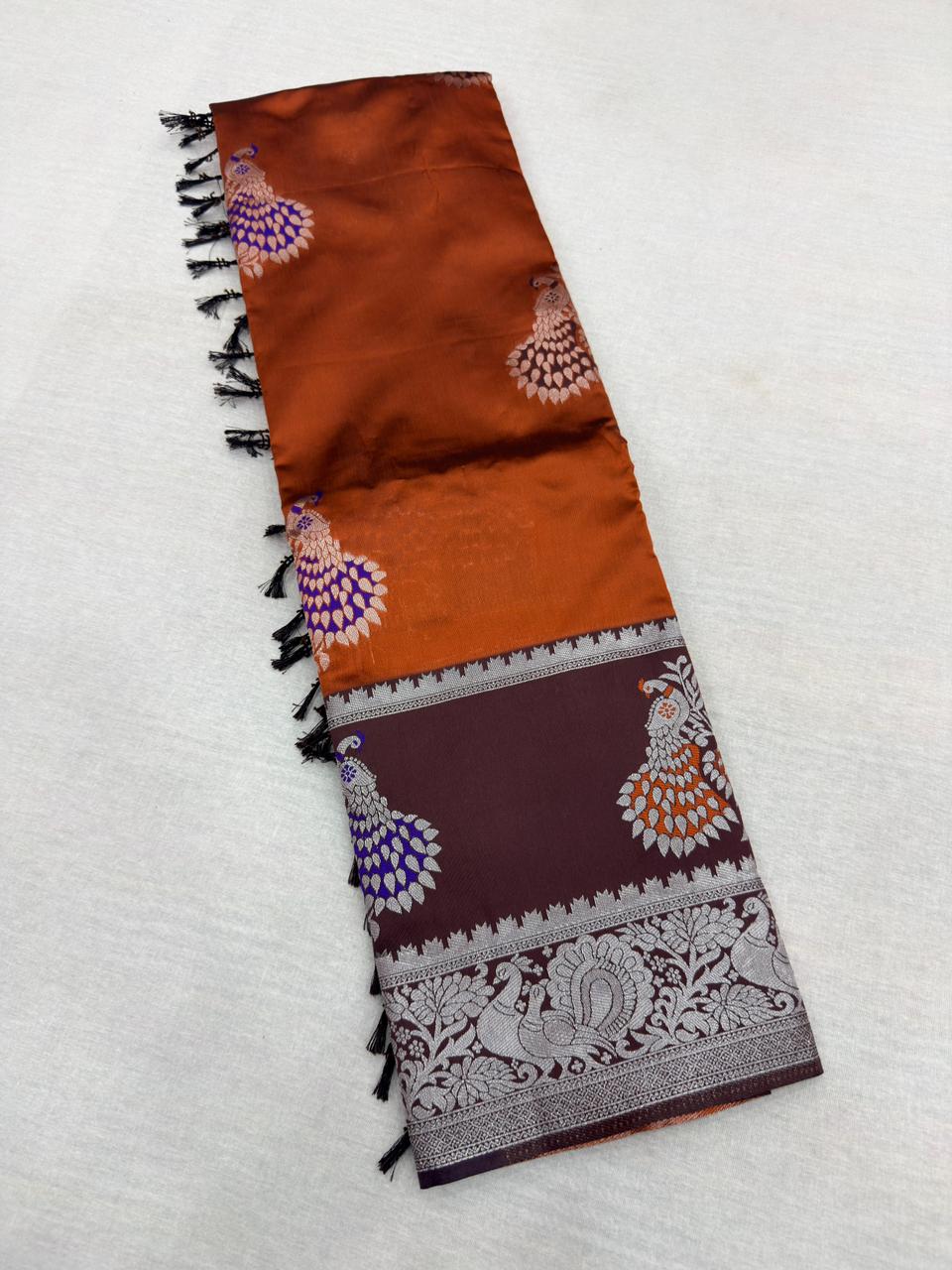 KOLAVERI PEACOCK SILK