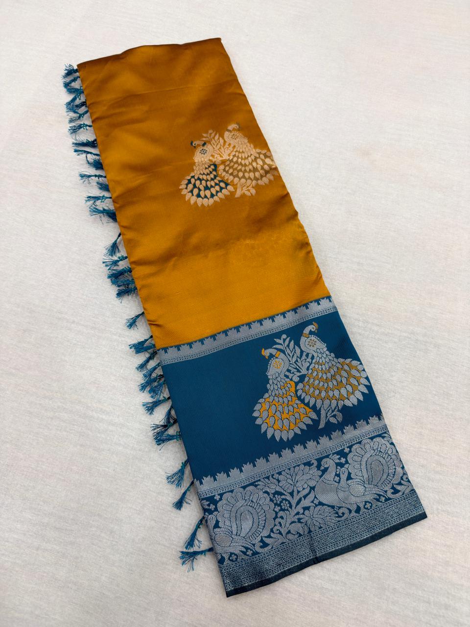 KOLAVERI PEACOCK SILK