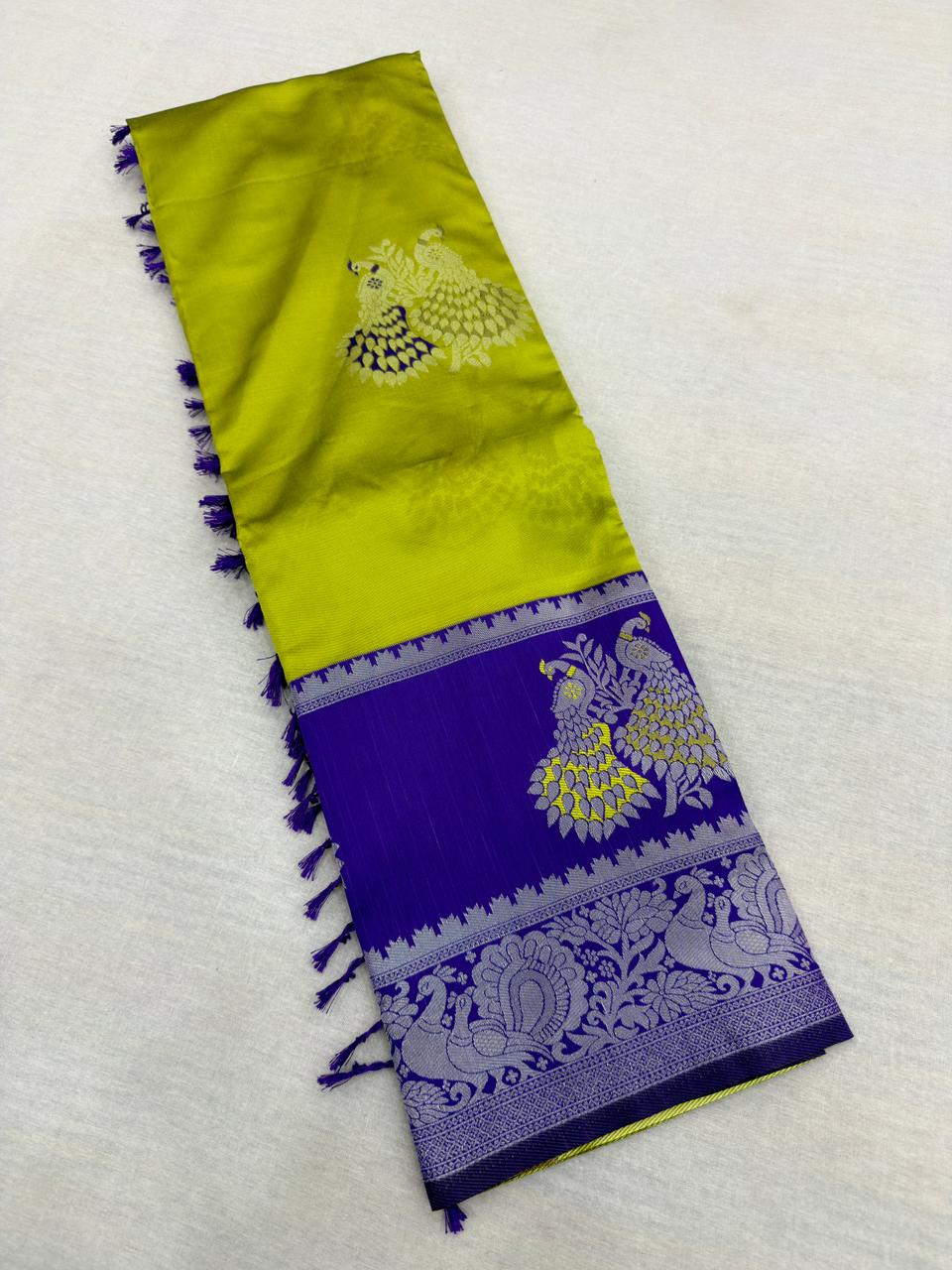 KOLAVERI PEACOCK SILK