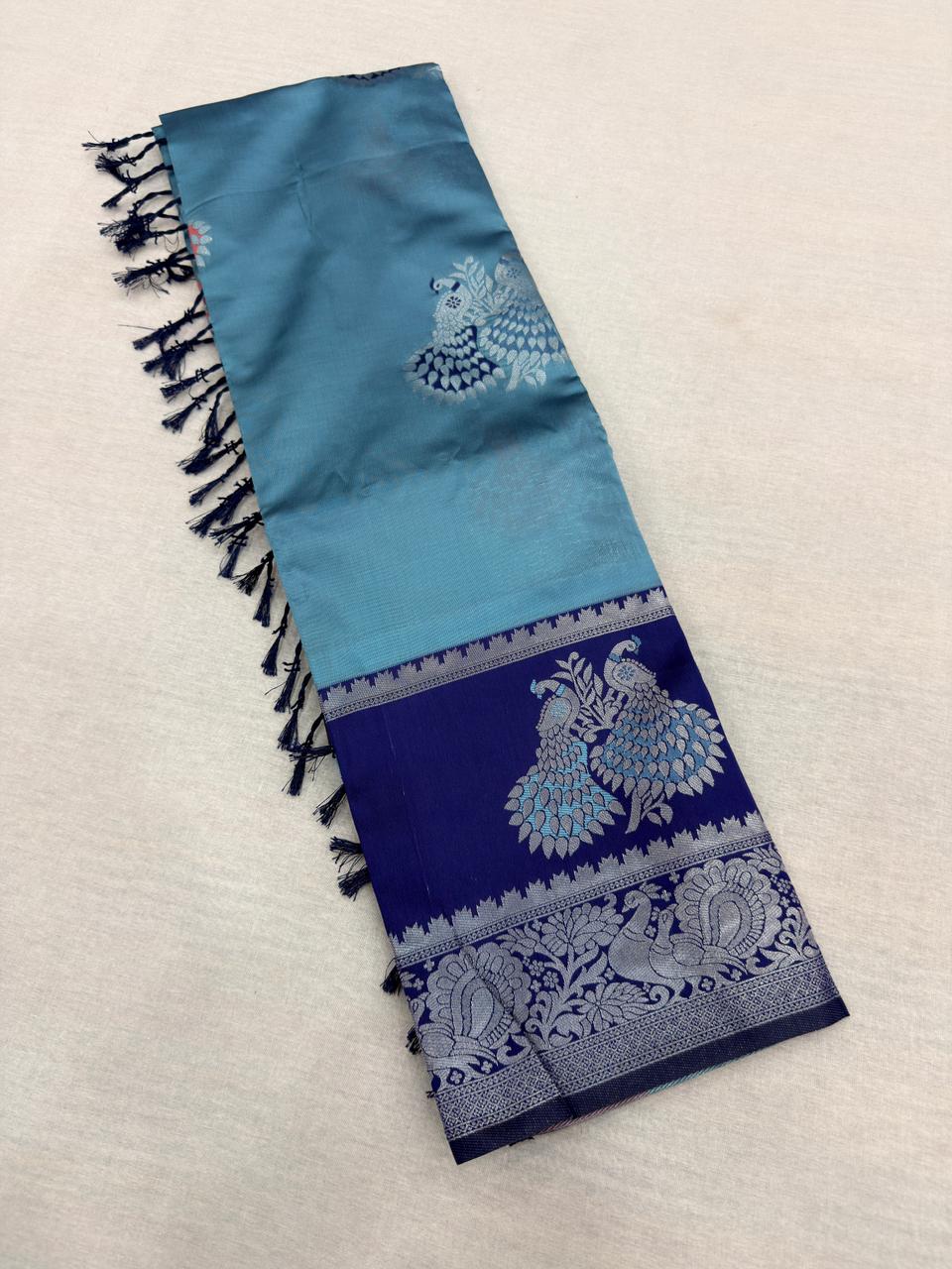 KOLAVERI PEACOCK SILK