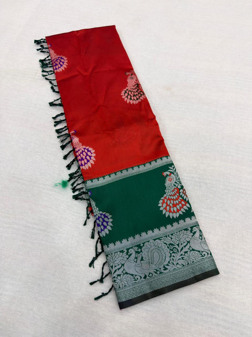 KOLAVERI PEACOCK SILK