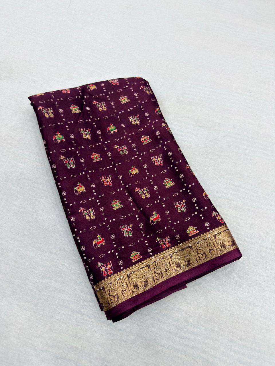 LADDU CRAPE SILK