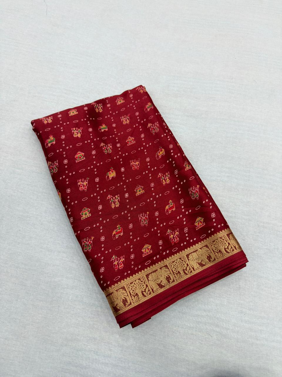 LADDU CRAPE SILK