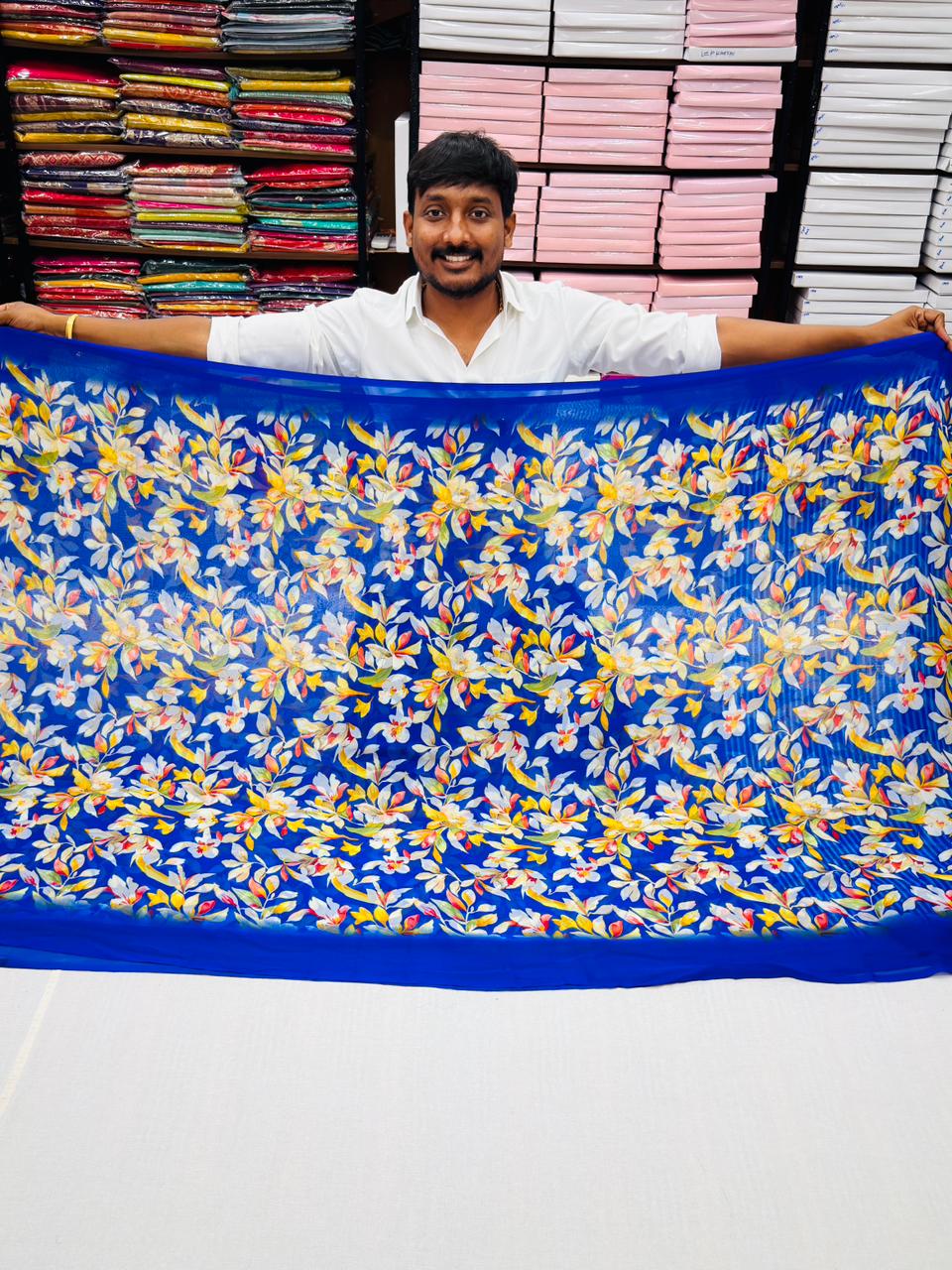 SOFT FLOWER GEORGETTE SAREE