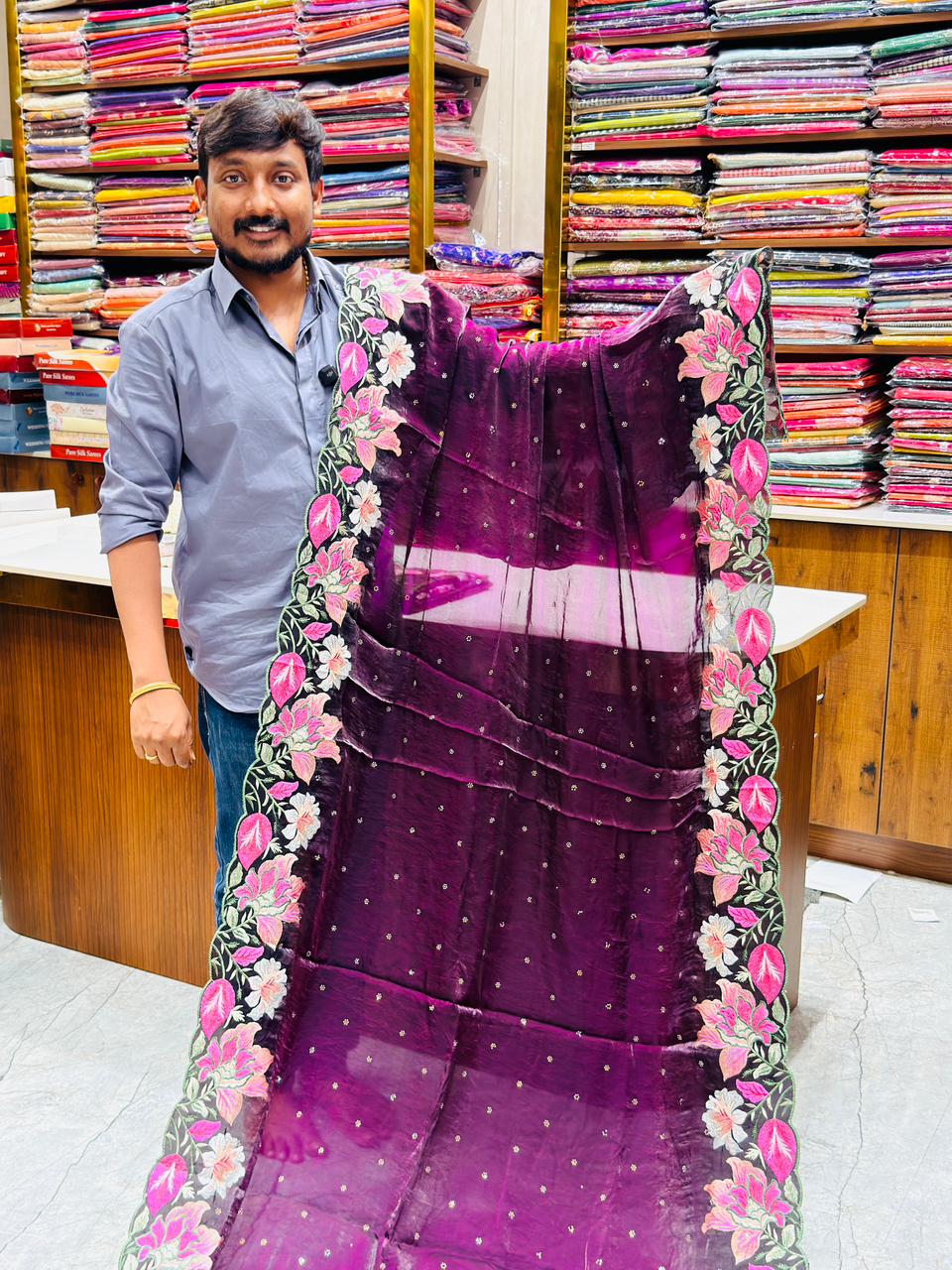 DESIGNER WORK SAREES