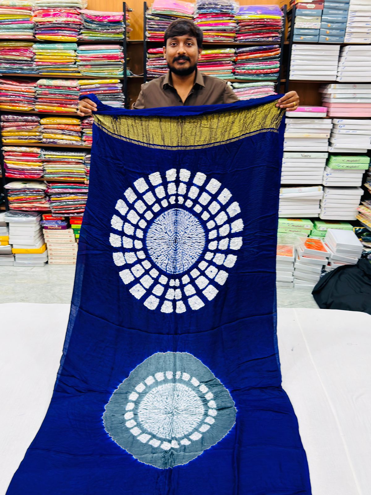 PURE MODAL SILK BHANDEJ